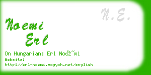 noemi erl business card